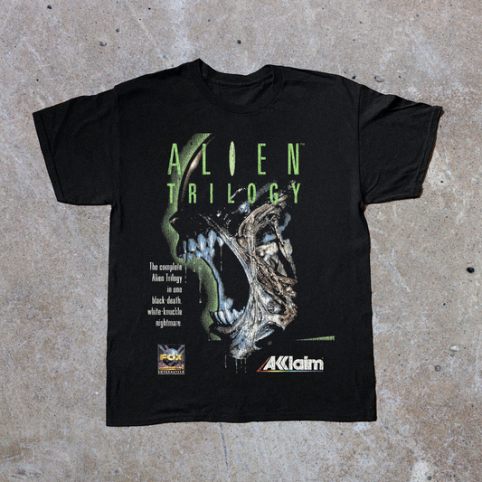 '96 ALIEN TRILOGY PS1 BLACK T-SHIRT