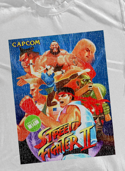 STREET FIGHTER 2 WHITE T-SHIRT
