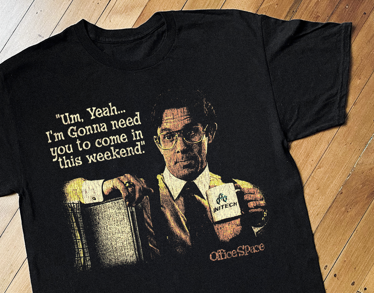 '99 OFFICE SPACE PROMO BLACK T-SHIRT