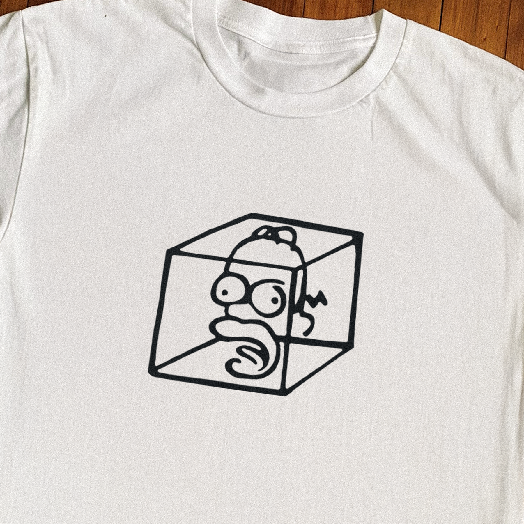 TREEHOUSE OF HORROR '3D HOMER' WHITE T-SHIRT