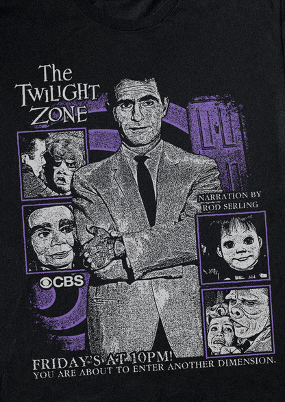 THE TWILIGHT ZONE BLACK T-SHIRT