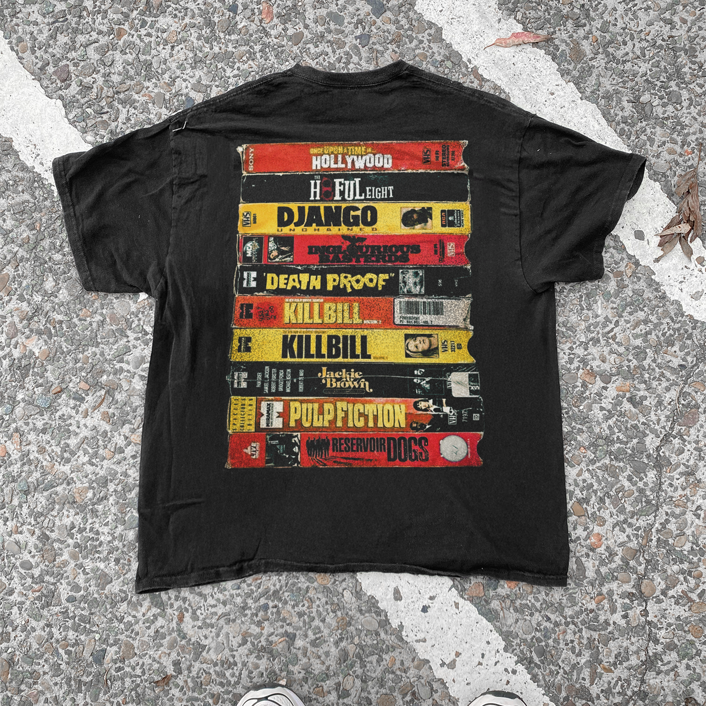 TARANTINO 'WRITTEN & DIRECTED BY' VINTAGE WASHED BLACK TEE