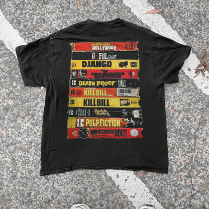 TARANTINO 'WRITTEN & DIRECTED BY' VINTAGE WASHED BLACK TEE