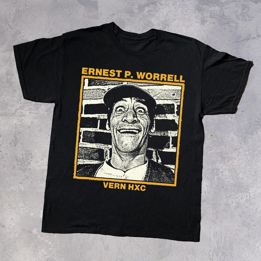 ERNEST P. WORRELL HARDCORE BLACK T-SHIRT