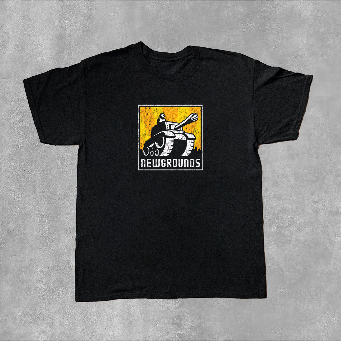 Newgrounds Box Logo Black Tee