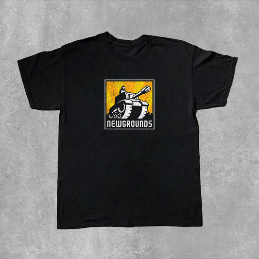 Newgrounds Box Logo Black Tee