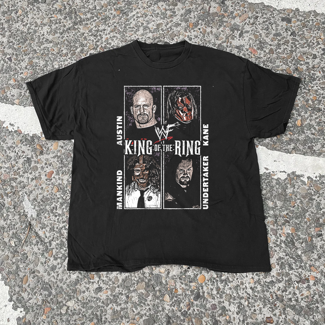 WWF King Of The Ring '98 Black Tee