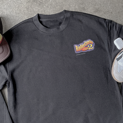 'ROLLERCOASTER TYCOON 2' BLACK CREWNECK