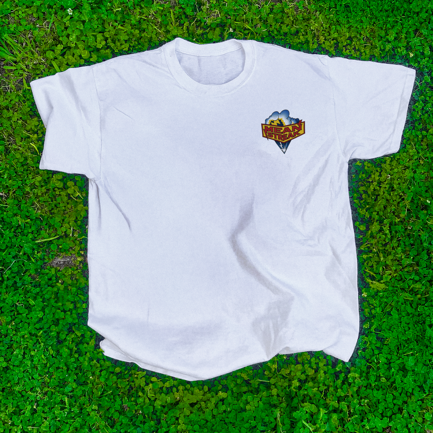 CEDAR POINT 'MEAN STREAK' RETRO WHITE T-SHIRT