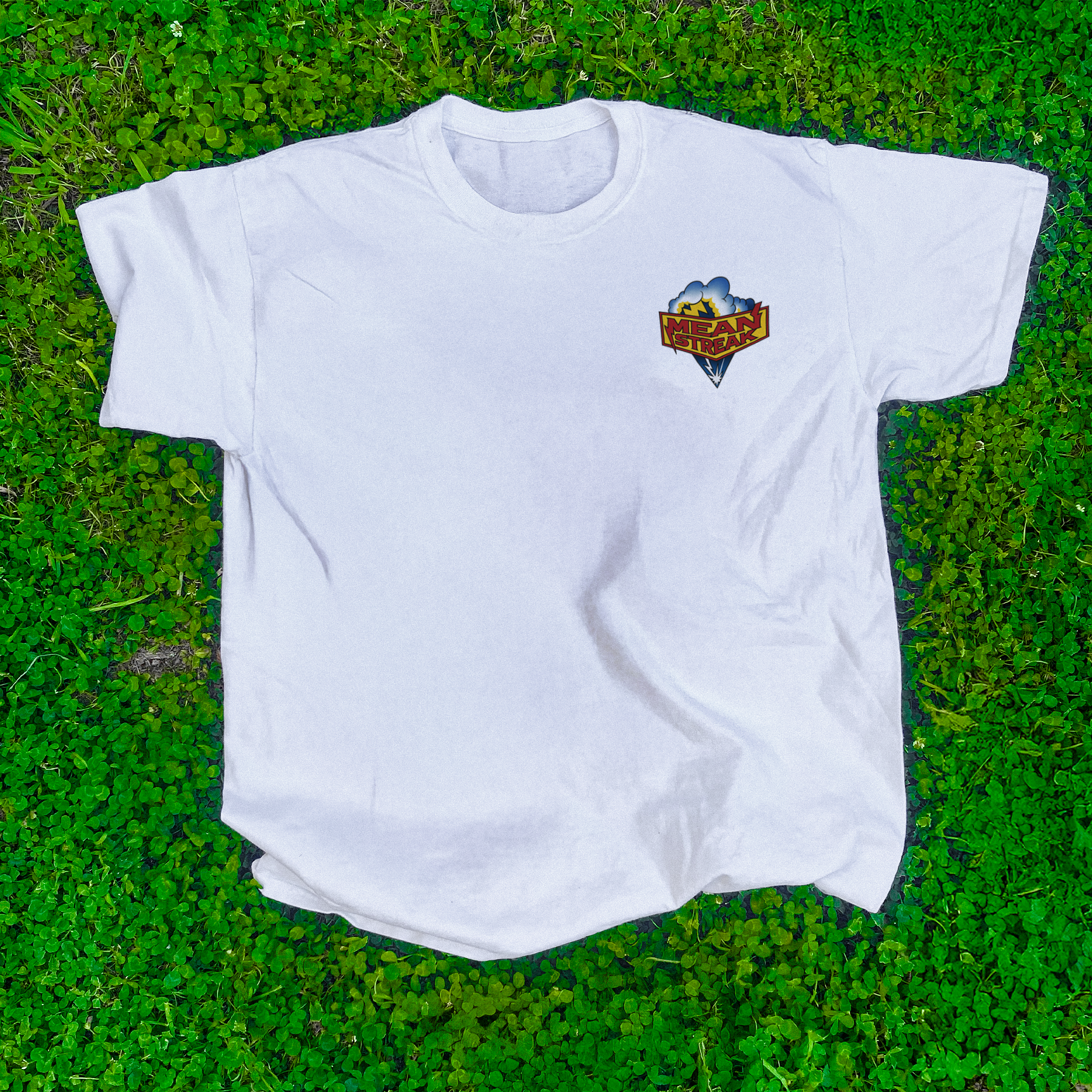 CEDAR POINT 'MEAN STREAK' RETRO WHITE T-SHIRT