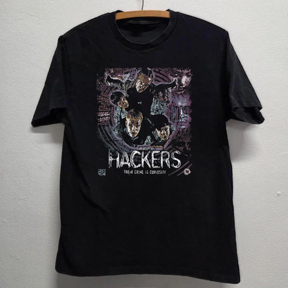 '95 HACKERS VINTAGE BLACK T-SHIRT