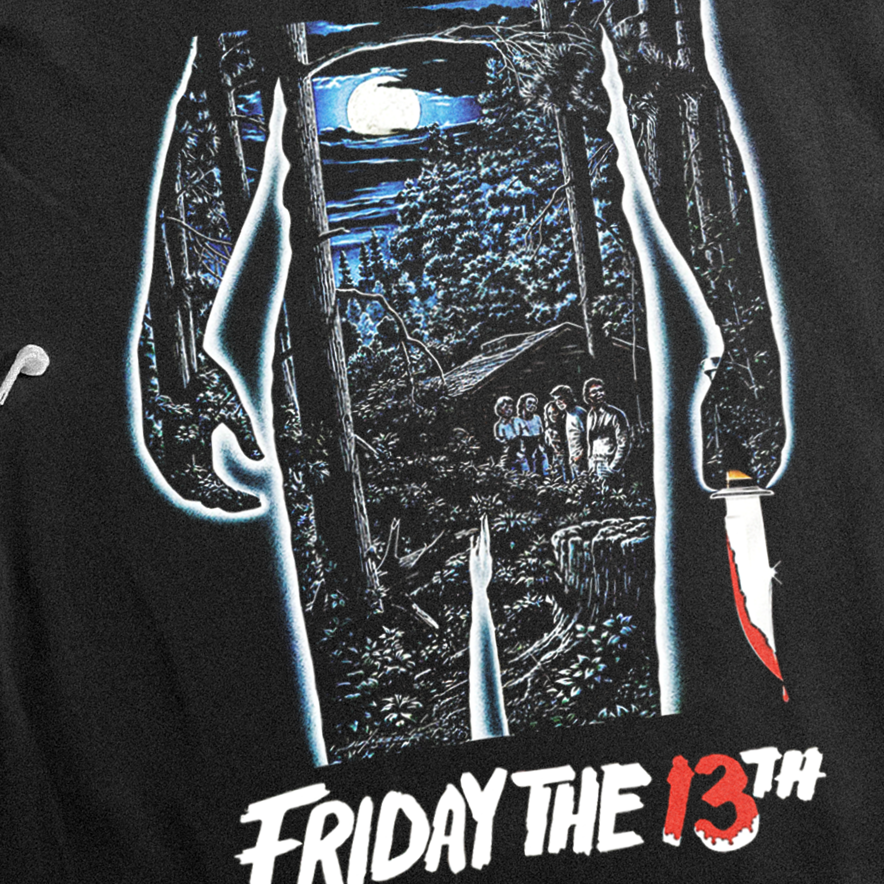 'FRIDAY 13TH' POSTER BLACK CREWNECK SWEATSHIRT