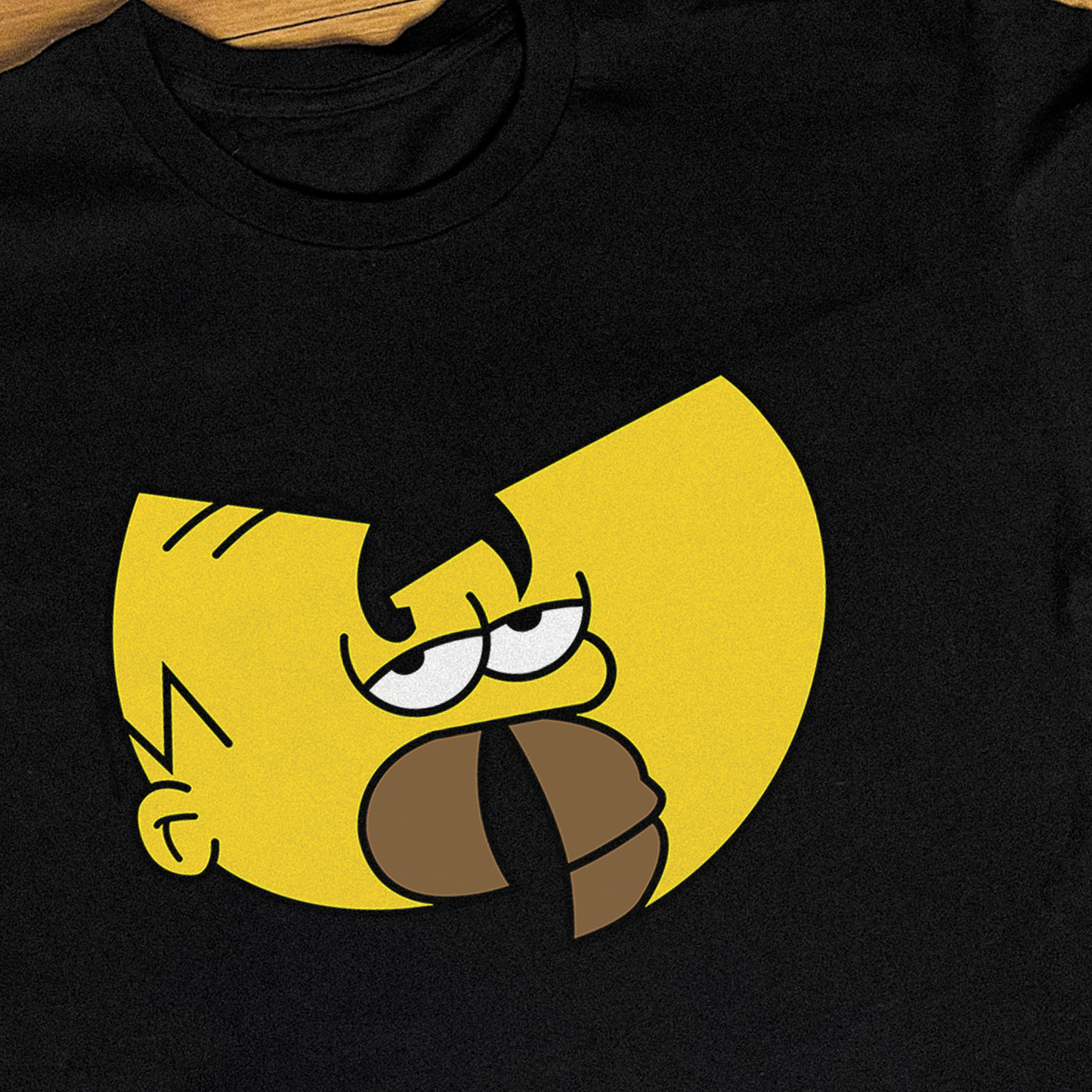 'WU-MER' HEAVYWEIGHT BLACK T-SHIRT