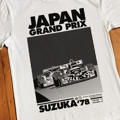 1978 'JAPAN GRAND PRIX' WASHED WHITE TEE