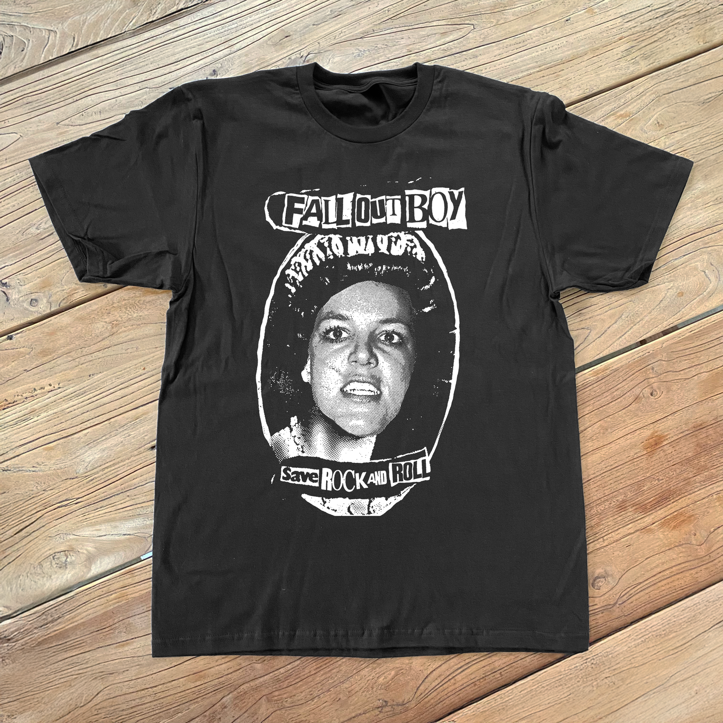 FALL OUT BOY X BRITNEY SPEARS BLACK T-SHIRT