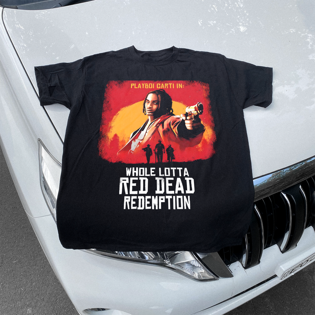 CARTI 'WHOLE LOTTA RED DEAD REDEMPTION' BLACK T-SHIRT – Parallel