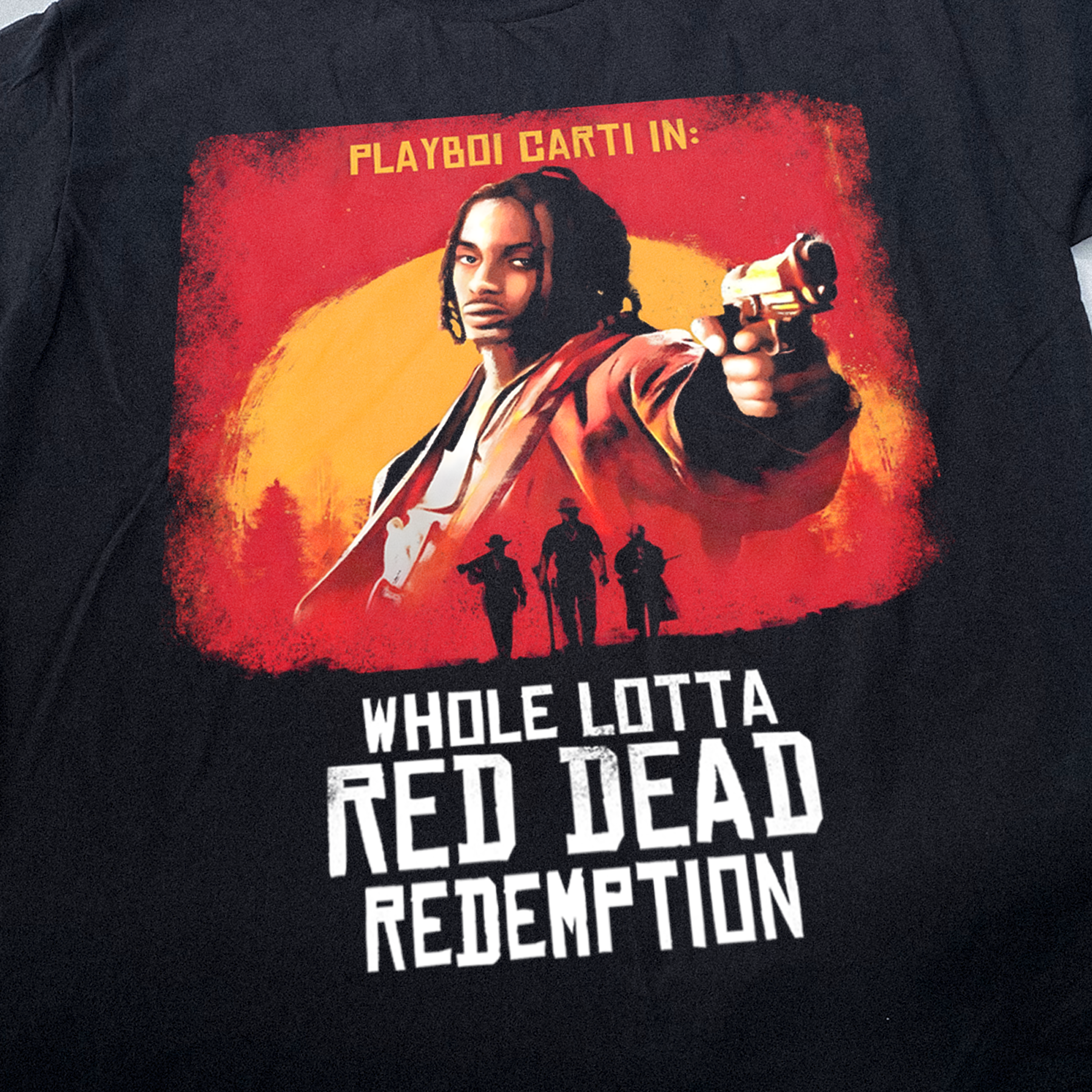 CARTI 'WHOLE LOTTA RED DEAD REDEMPTION' BLACK T-SHIRT