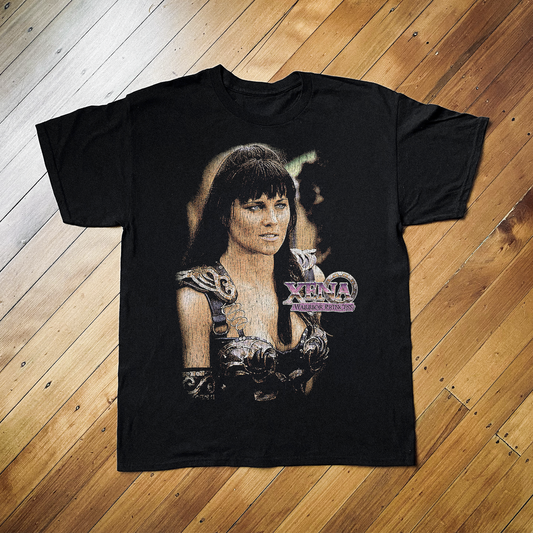 1995 XENA WARRIOR PRINCESS BLACK T-SHIRT