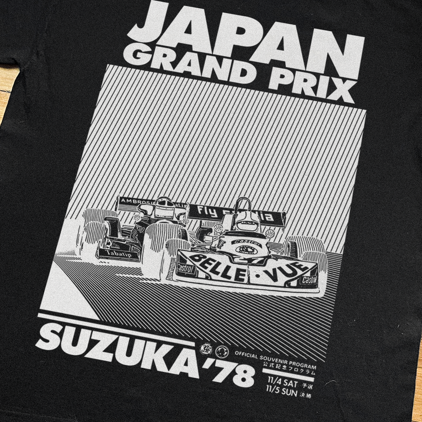 1978 'JAPAN GRAND PRIX' WASHED BLACK TEE