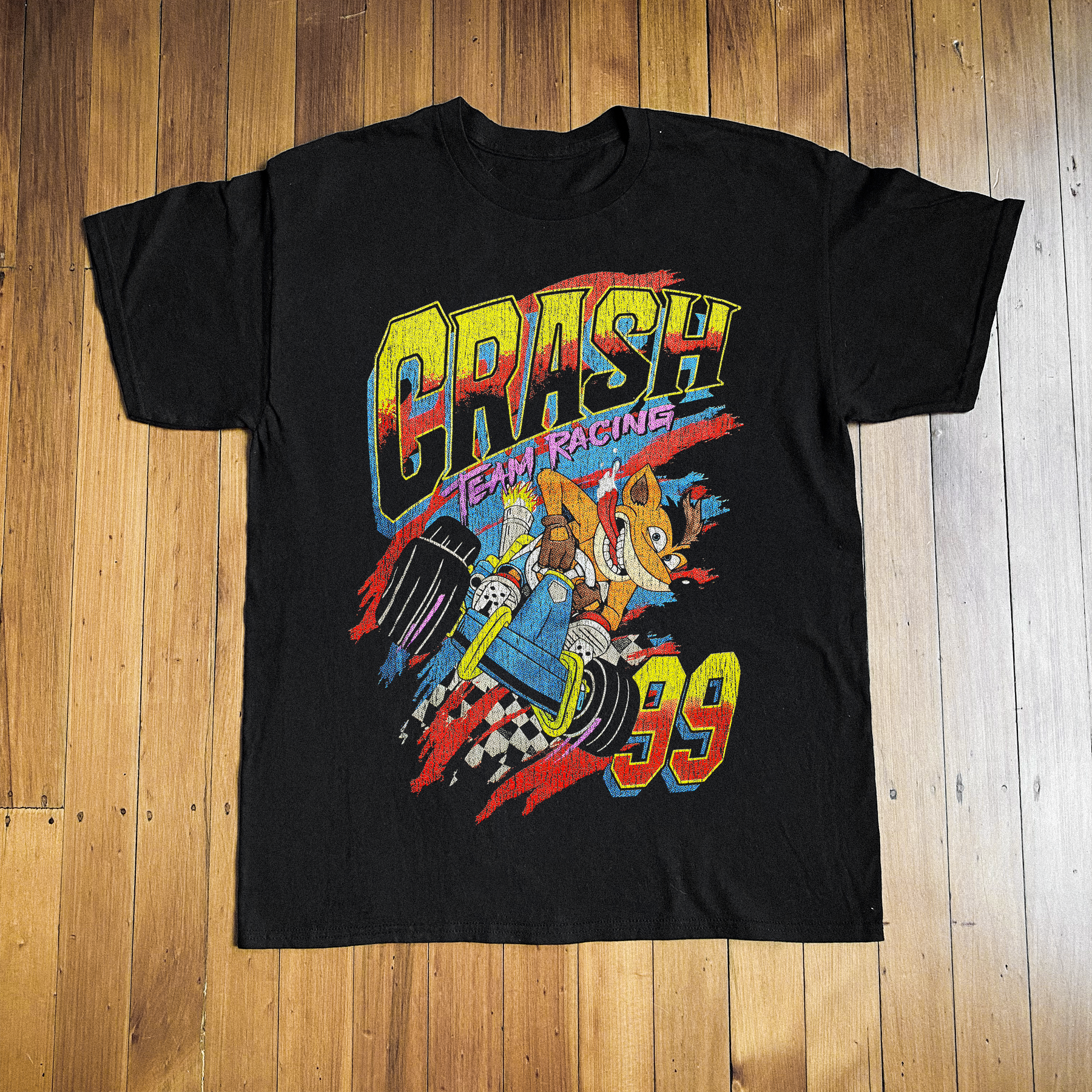 1999 CRASH TEAM RACING BLACK T-SHIRT