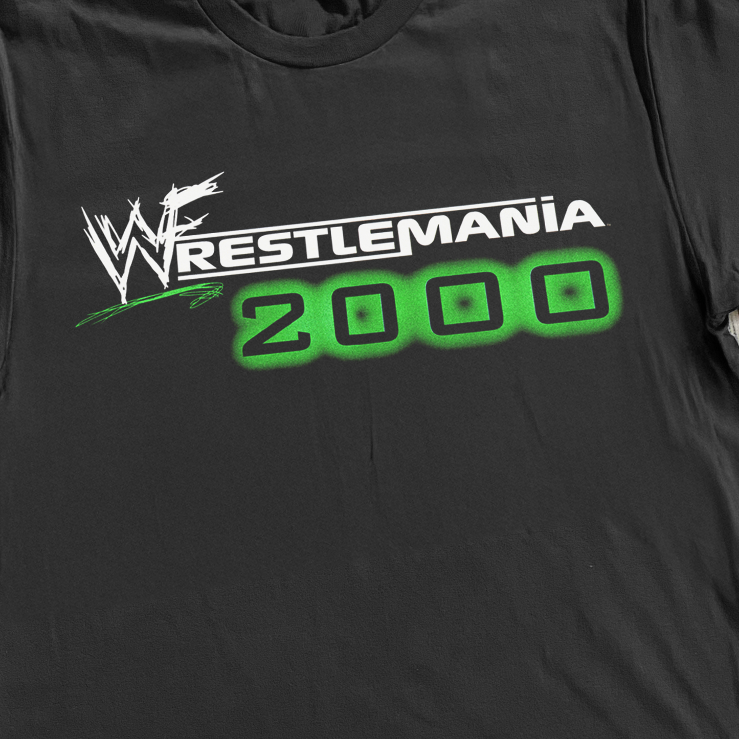 'WRESTELMANIA 2000' BLACK PROMO T-SHIRT