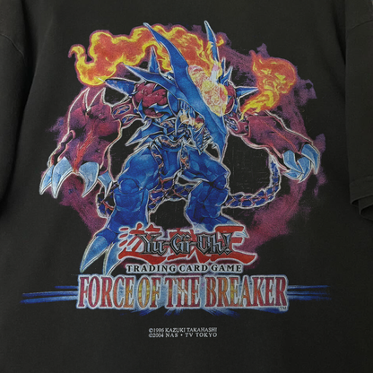 2004 YU-GI-0H! 'FORCE OF THE BREAKER' WASHED BLACK T-SHIRT