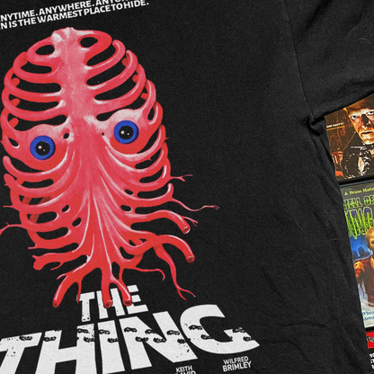 1982 THE THING 'PARASITE' BLACK PROMO T-SHIRT