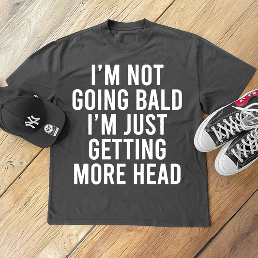 I'M NOT GOING BALD BLACK T-SHIRT (AS SEEN ON KEVIN DURANT)