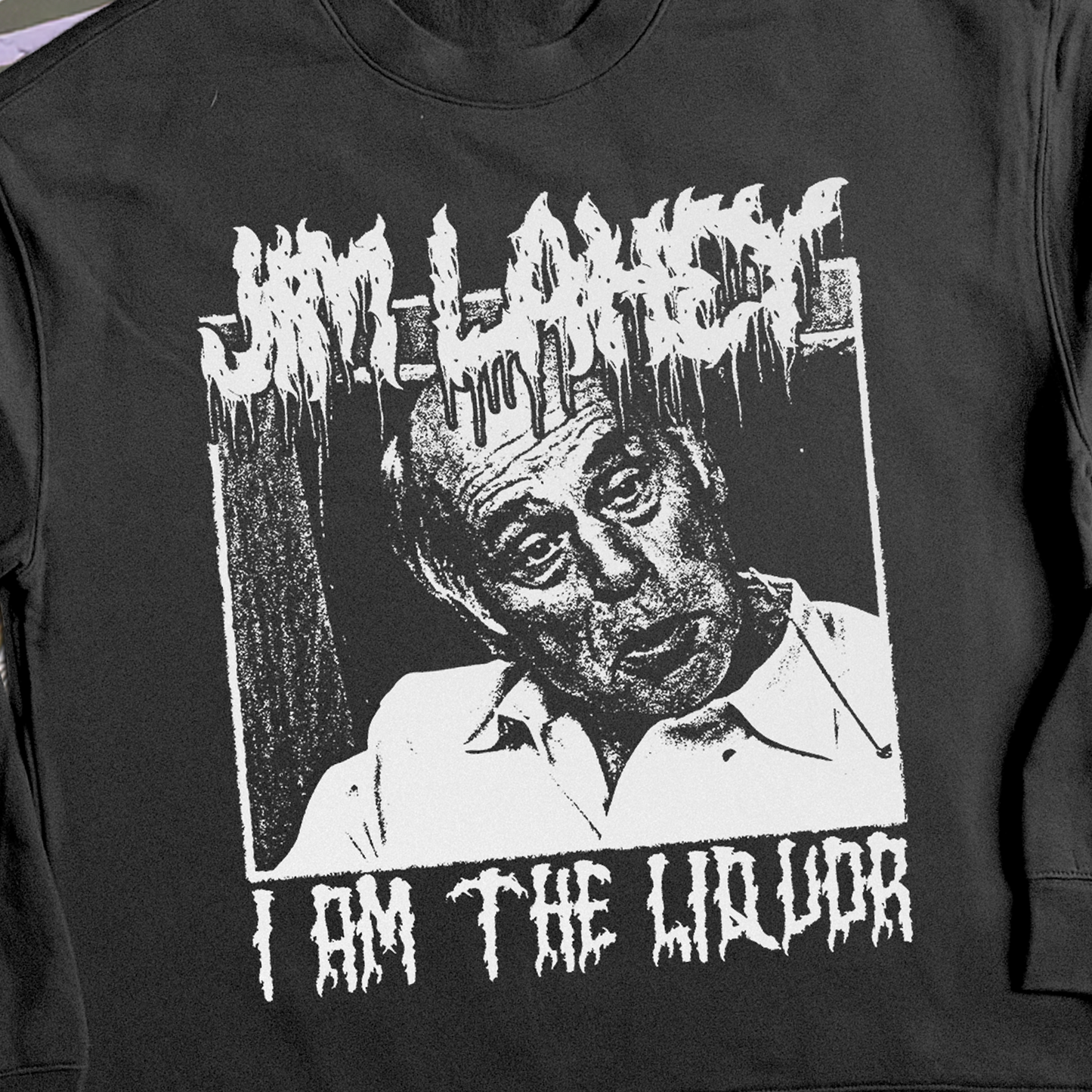 'MR. LAHEY' DEATH METAL BLACK CREWNECK