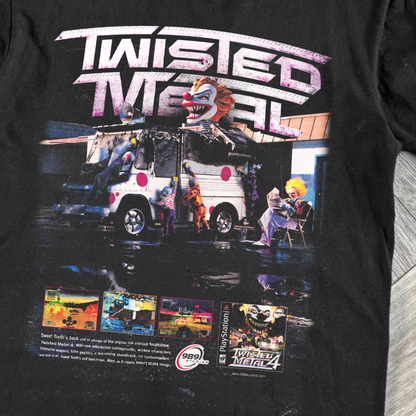 TWISTED METAL 4 'CAR WASH' PROMO BLACK T-SHIRT