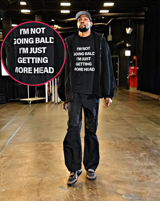I'M NOT GOING BALD BLACK T-SHIRT (AS SEEN ON KEVIN DURANT)
