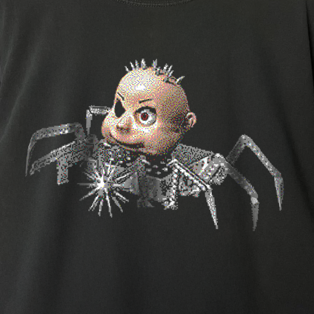 BABYFACE MUTANT WASHED BLACK T-SHIRT