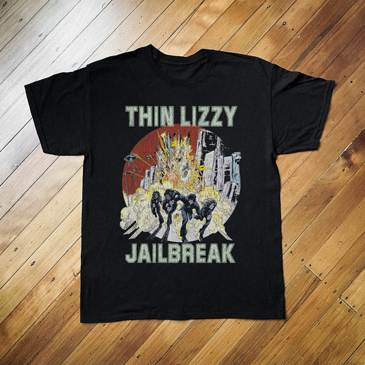 THIN LIZZY JAILBREAK BLACK T-SHIRT