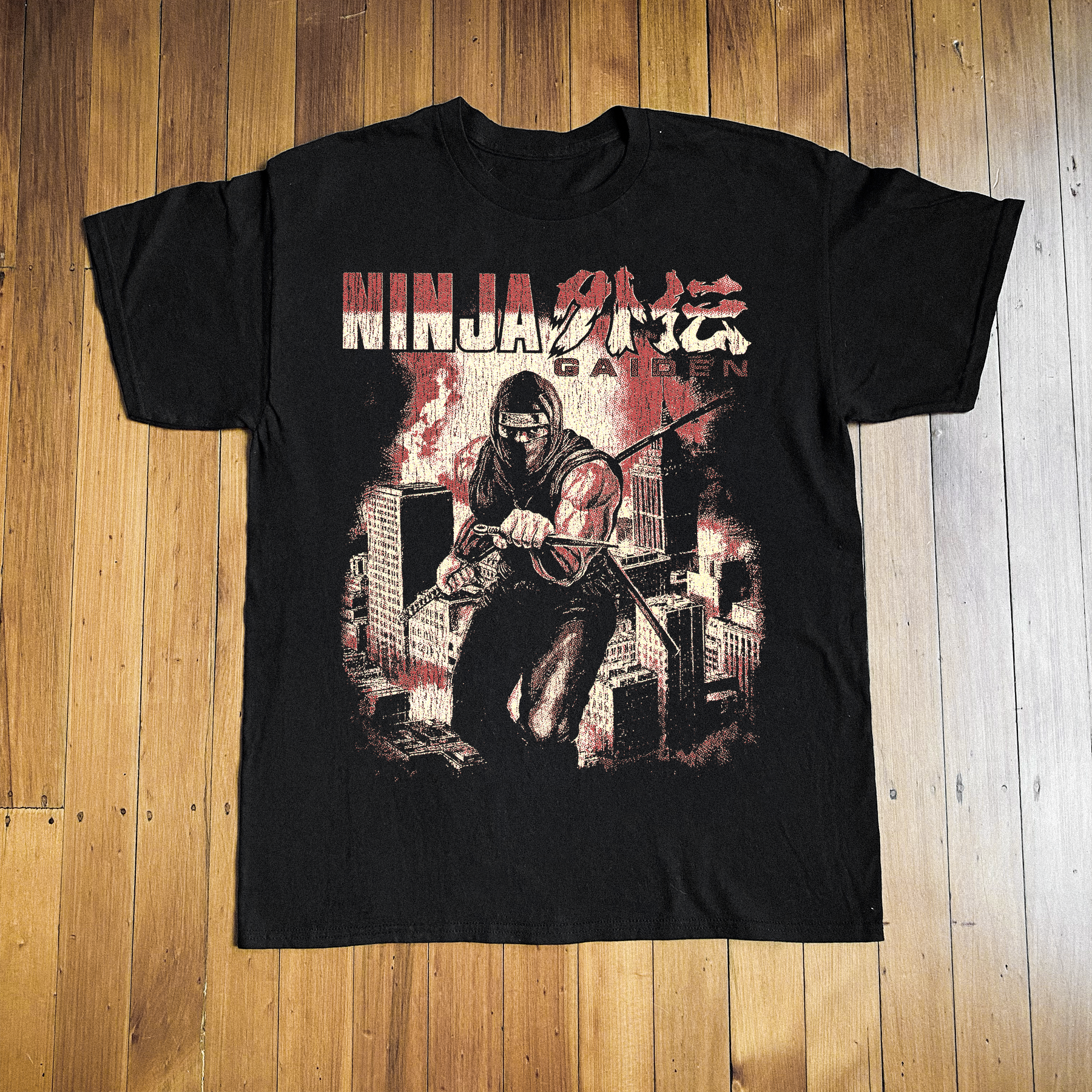 Ninja Gaiden Vintage Black T-Shirt – Parallel