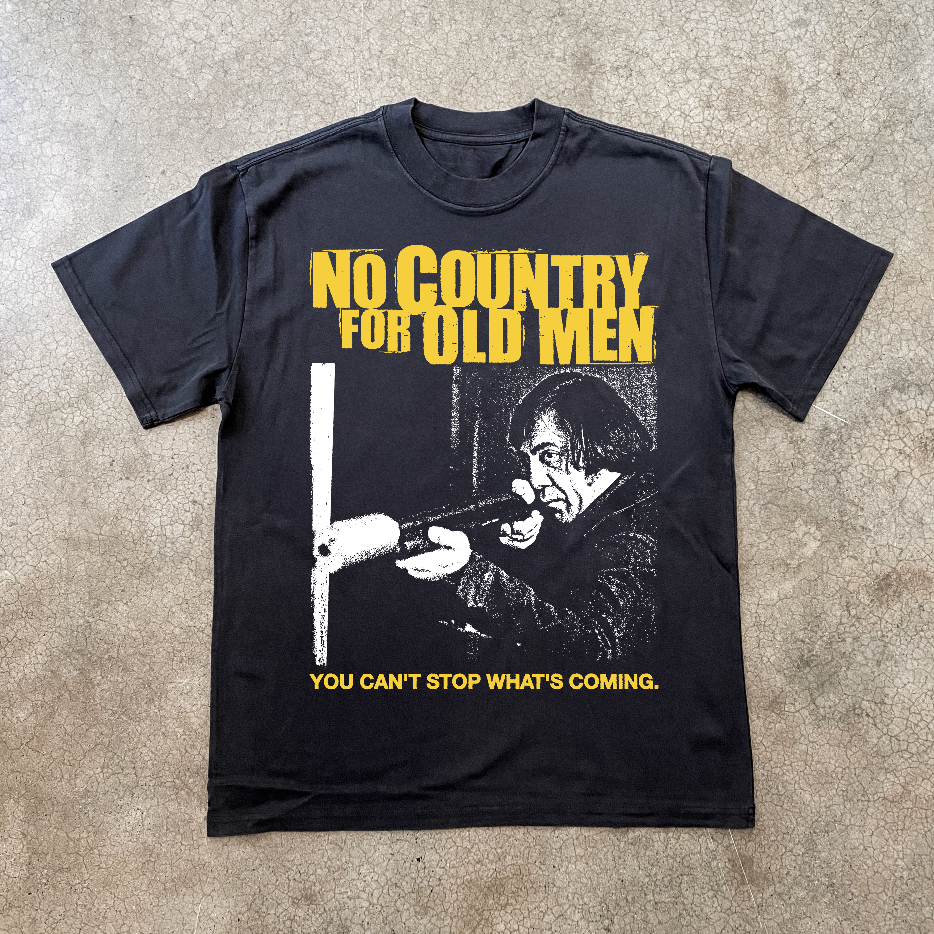 NO COUNTRY FOR OLD MEN BLACK PROMO T-SHIRT