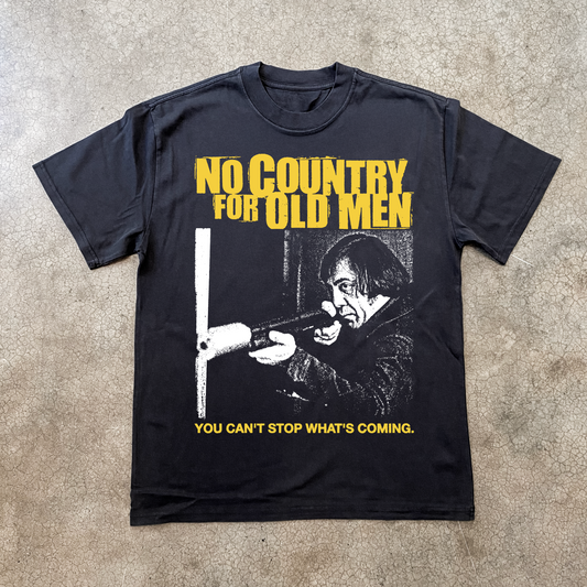 NO COUNTRY FOR OLD MEN BLACK PROMO T-SHIRT
