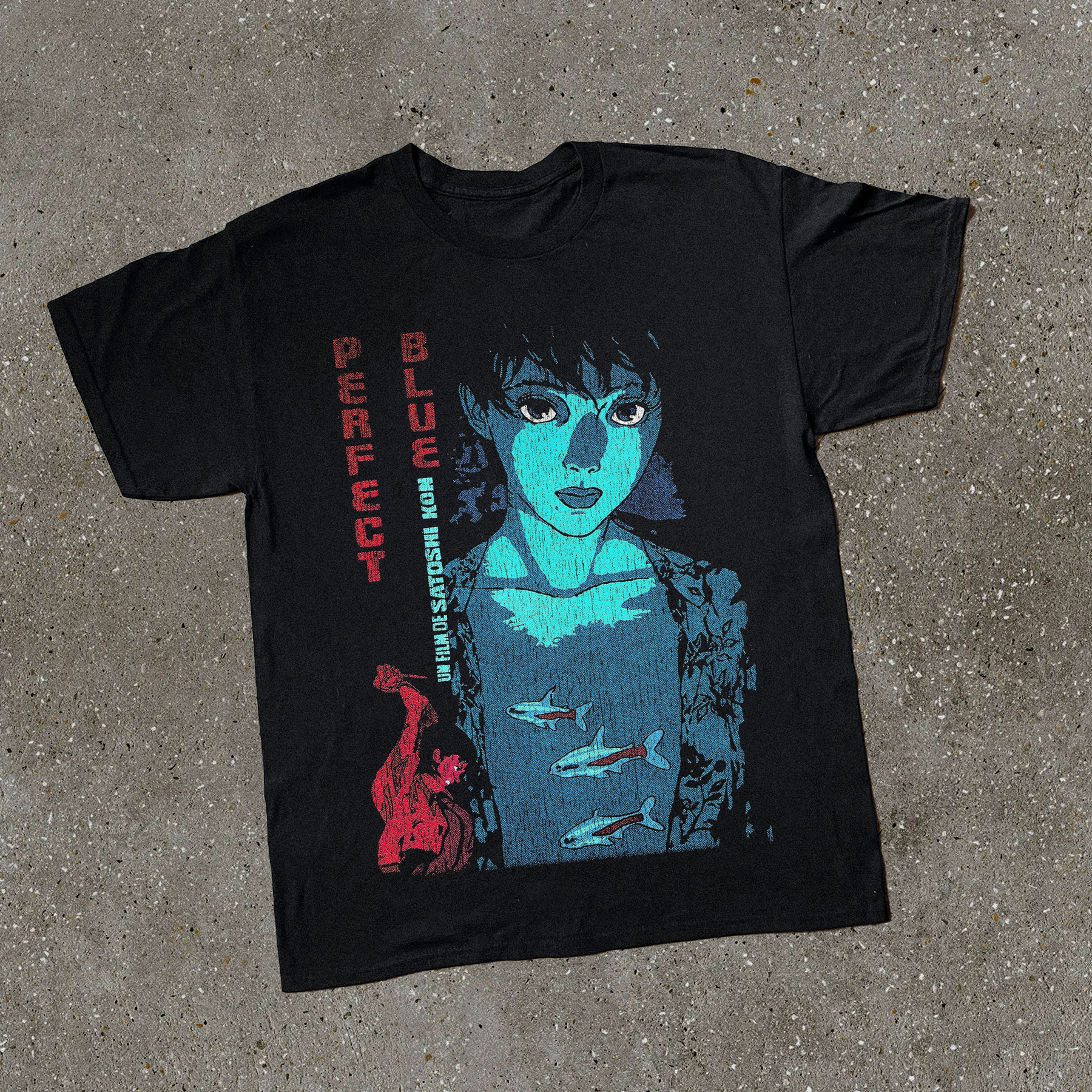 '98 PERFECT BLUE PROMO BLACK T-SHIRT