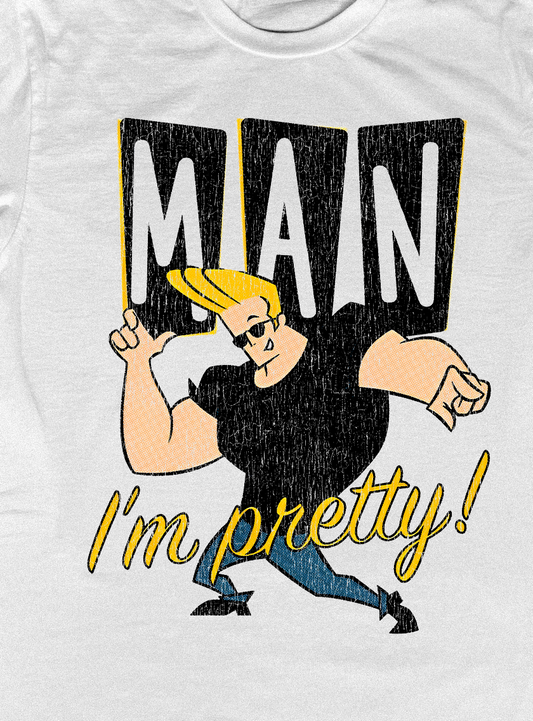 '98 JOHNNY BRAVO VINTAGE WHITE T-SHIRT