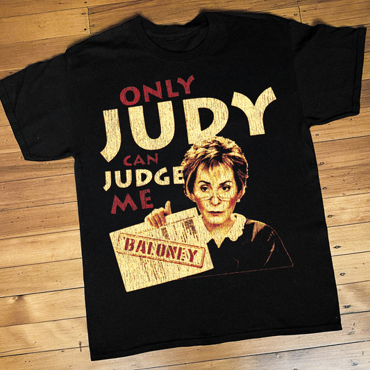 ONLY JUDY CAN JUDGE ME BLACK T-SHIRT
