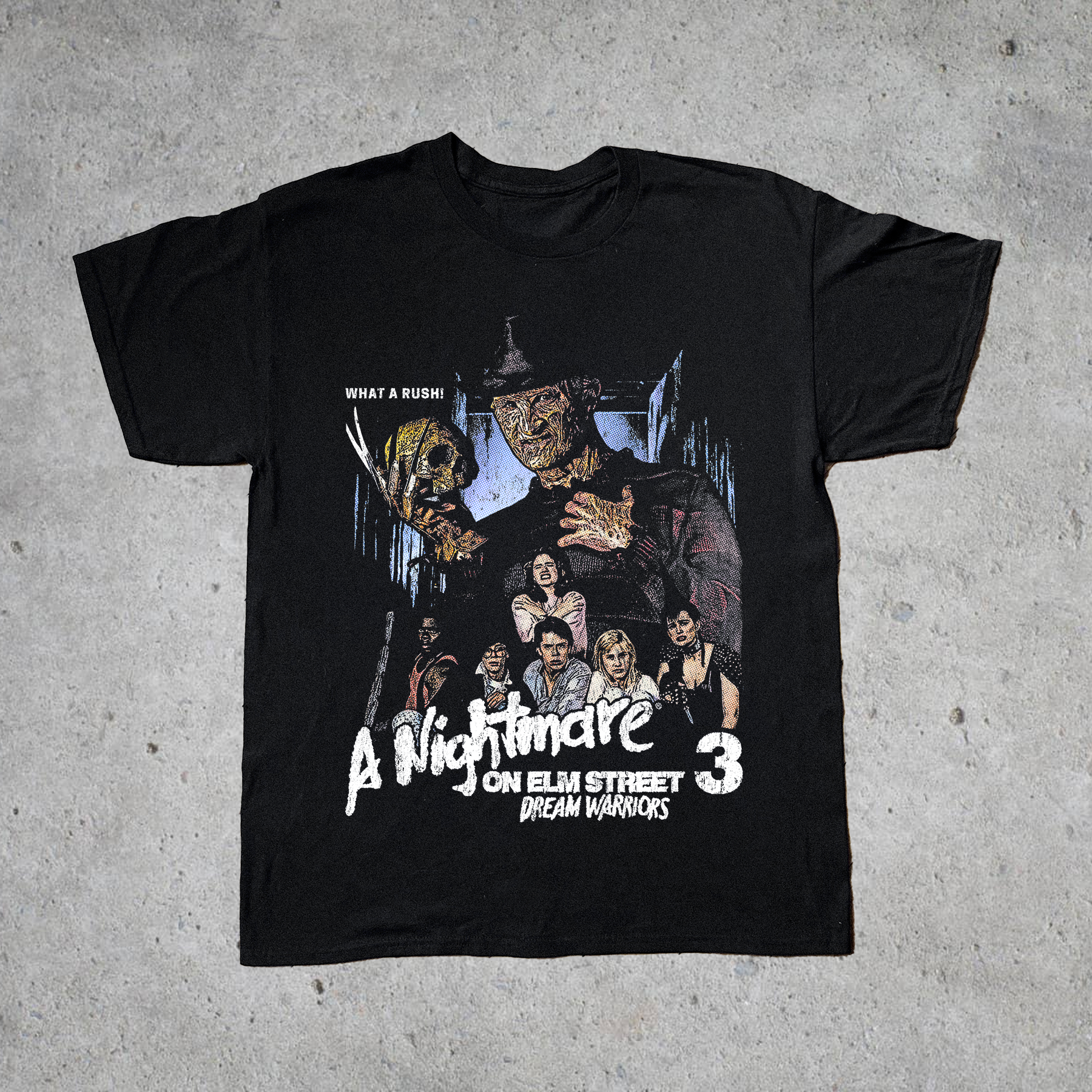 A NIGHTMARE ON ELM STREET 3 DREAMS WARRIORS BLACK T-SHIRT