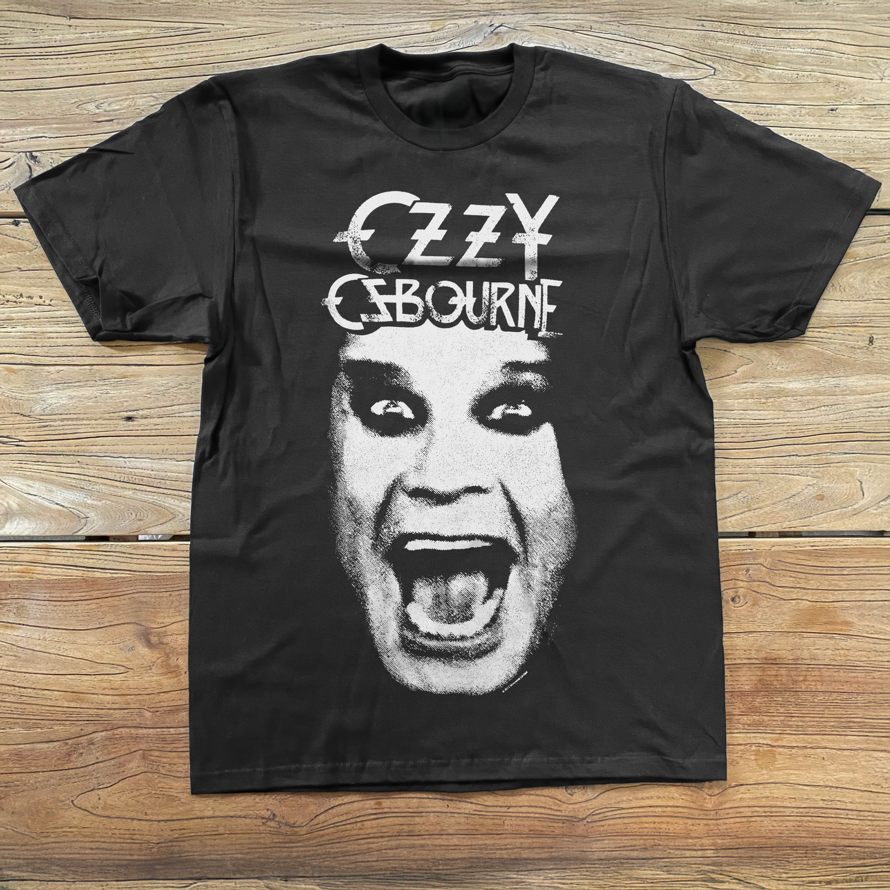 OSBOURNE 'SCREAM' GRAPHIC PRINT WASHED TEE