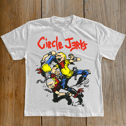 1980'S CIRCLE JERKS VINTAGE WHITE T-SHIRT