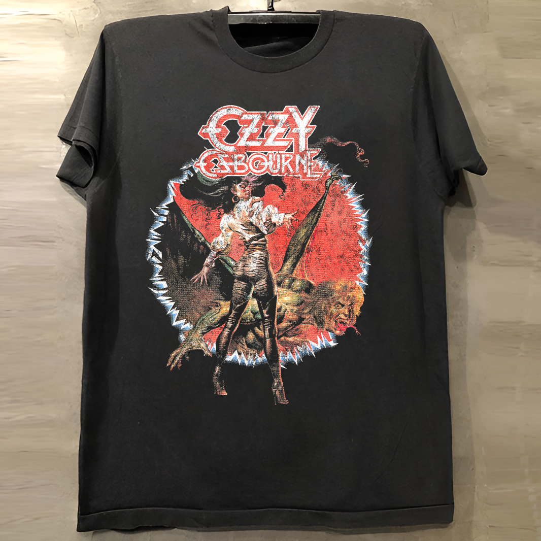 OZZY VINTAGE BLACK T-SHIRT