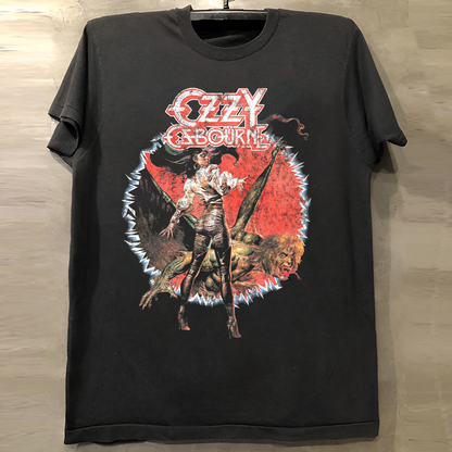 OZZY VINTAGE BLACK T-SHIRT
