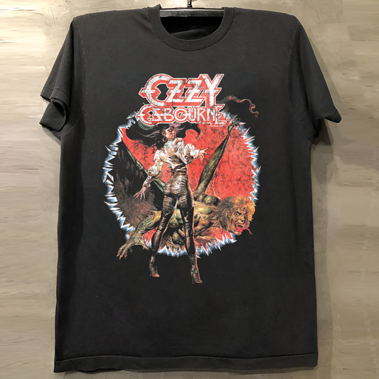 OZZY VINTAGE BLACK T-SHIRT