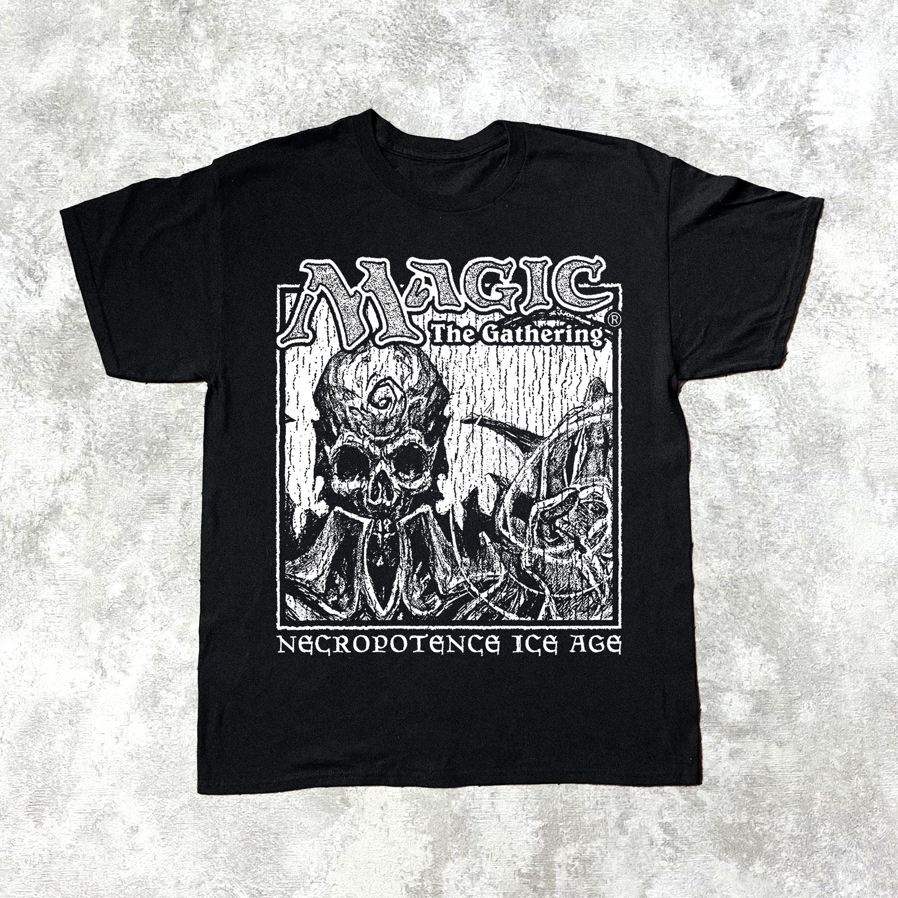MVGIC THE GVTHERING NECROPOTENCE ICE AGE BLACK T-SHIRT