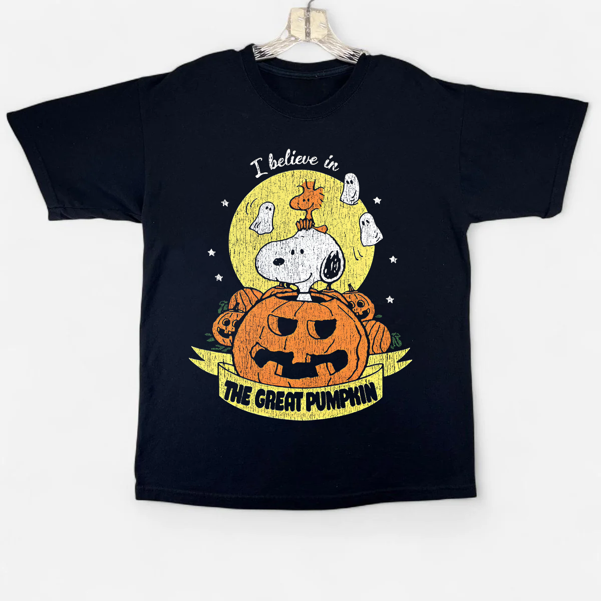90'S THE GREAT PUMPKIN VINTAGE BLACK T-SHIRT