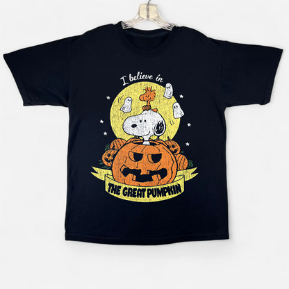 90'S THE GREAT PUMPKIN VINTAGE BLACK T-SHIRT