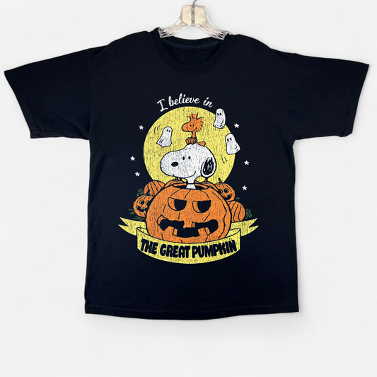 90'S THE GREAT PUMPKIN VINTAGE BLACK T-SHIRT
