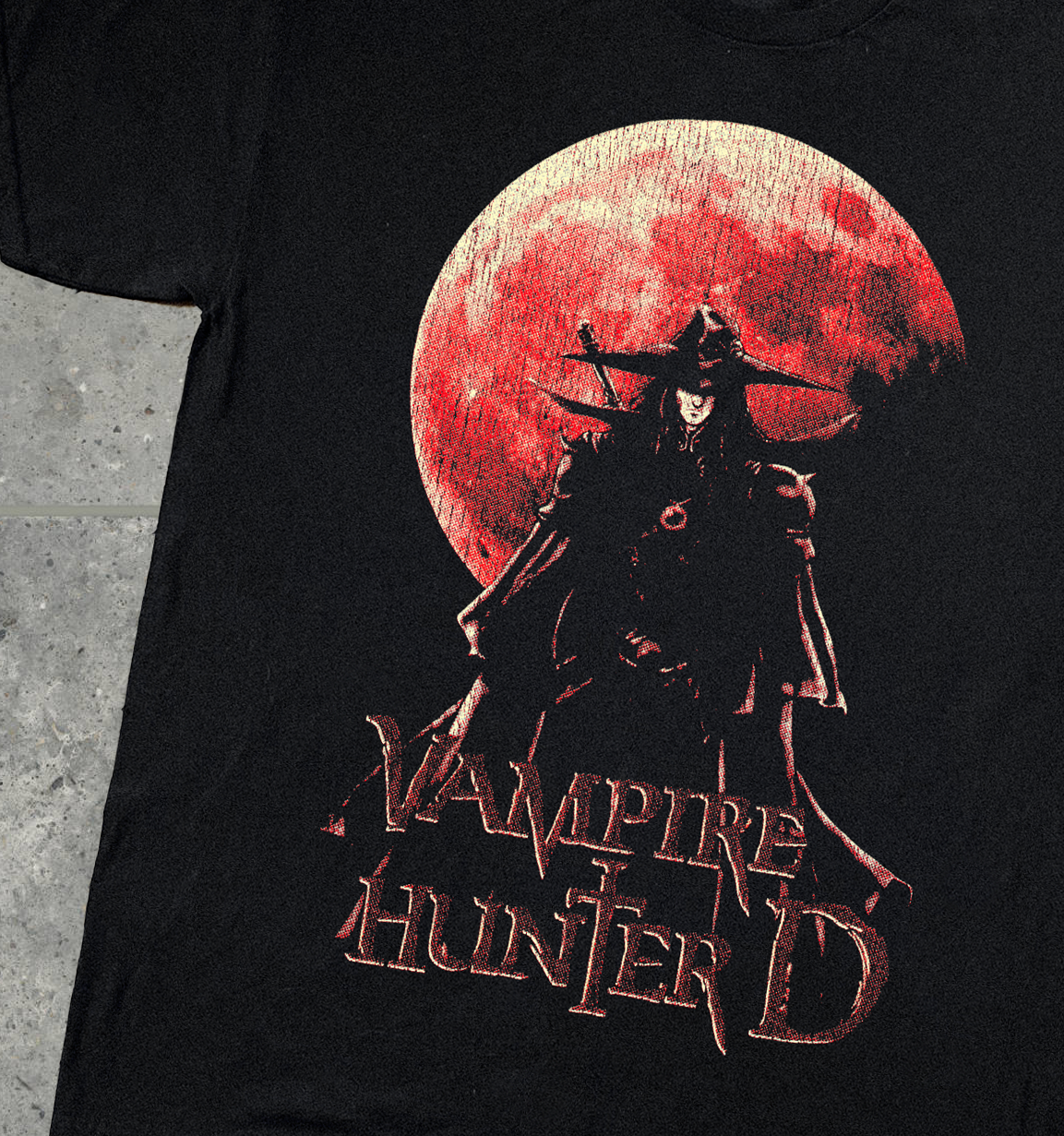 90'S VAMPIRE HUNTER D BLACK T-SHIRT